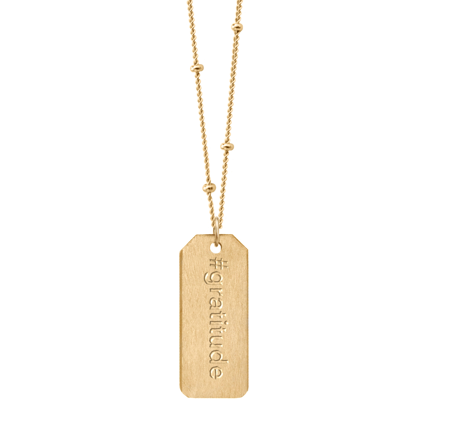 Love Tag Necklace - #gratitude